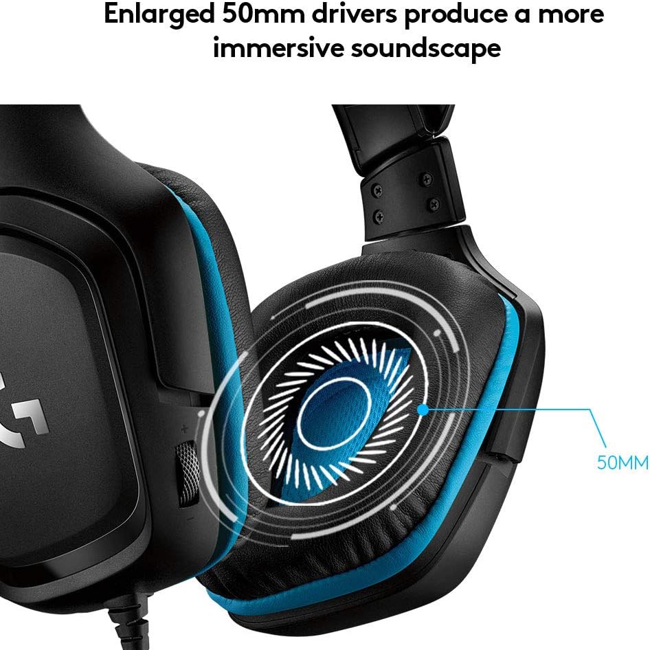 Logitech G431 Gaming Headset — Black
