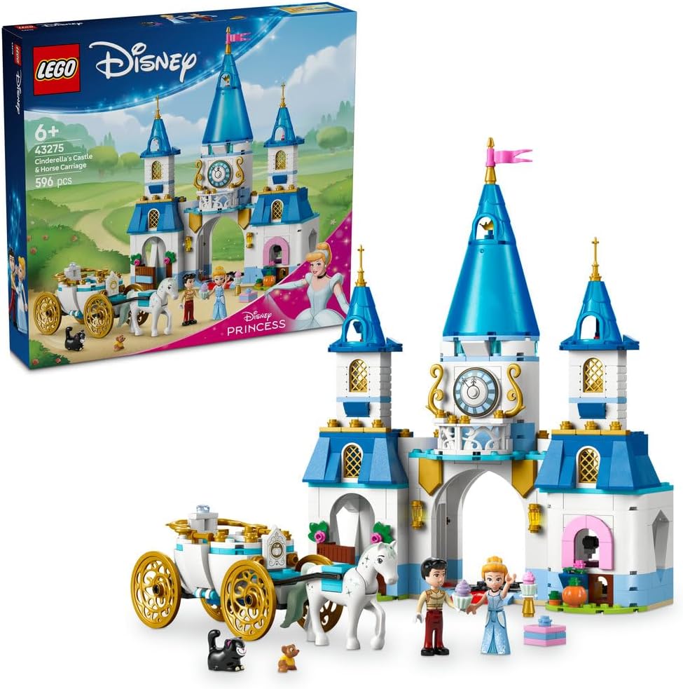 LEGO Disney Princess Cinderella's Castle & Horse Carriage 43275