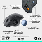 Logitech ERGO M575S Wireless Mouse — Graphite