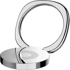 Baseus Cell Phone Ring Holder Stand Phone Ring Holder 360° Degree Rotation Finger Ring Kickstand — Silver