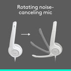 Logitech H390 Headset — Off White