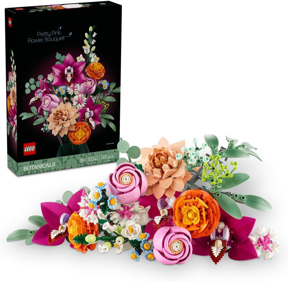 LEGO Botanicals Pretty Pink Flower Bouquet 10342 — image 1