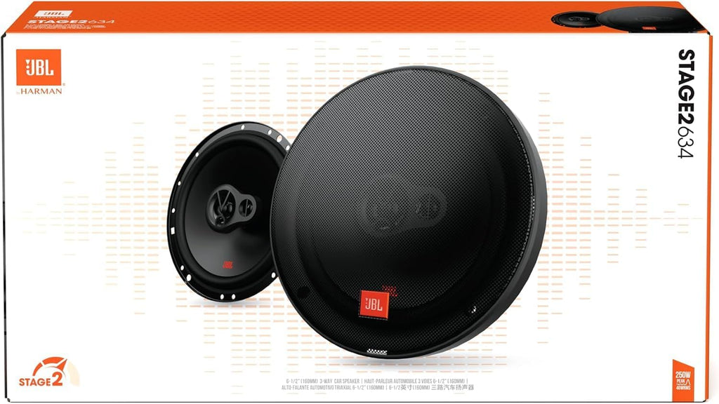 JBL Stage2 634 6.5-Inch Car Speakers — Pair