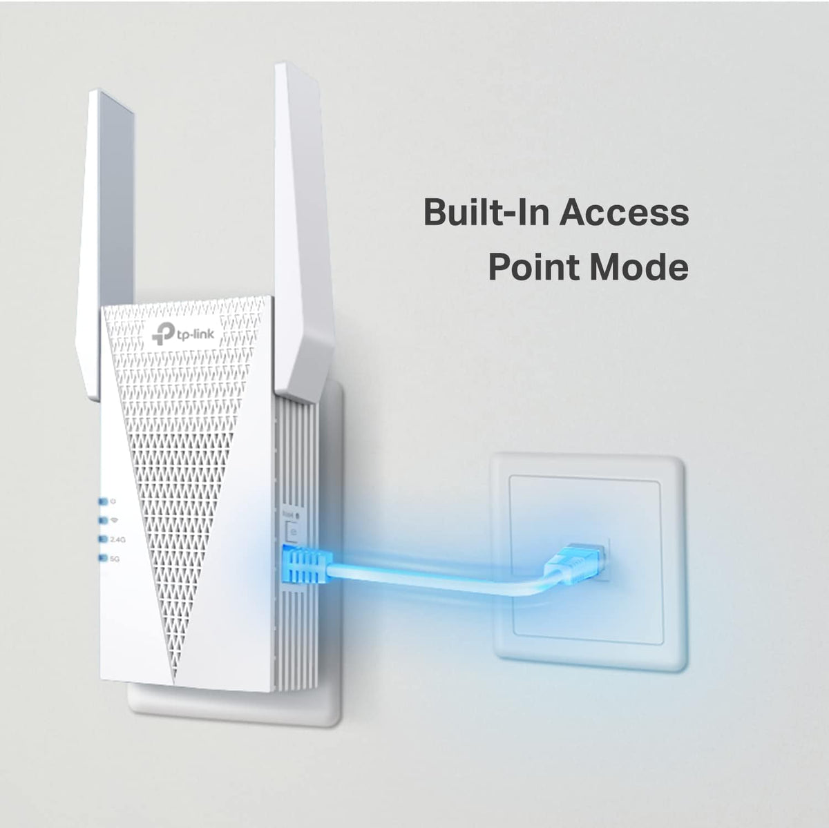 TP-Link AX3000 WiFi 6 Range Extender Signal Booster for Home(RE715X), Dual Band WiFi Repeater, Internet Extender with Gigabit Ethernet Port, Access Point, APP Setup, OneMesh Compatible