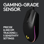 Logitech G102 Gaming Mouse — Black