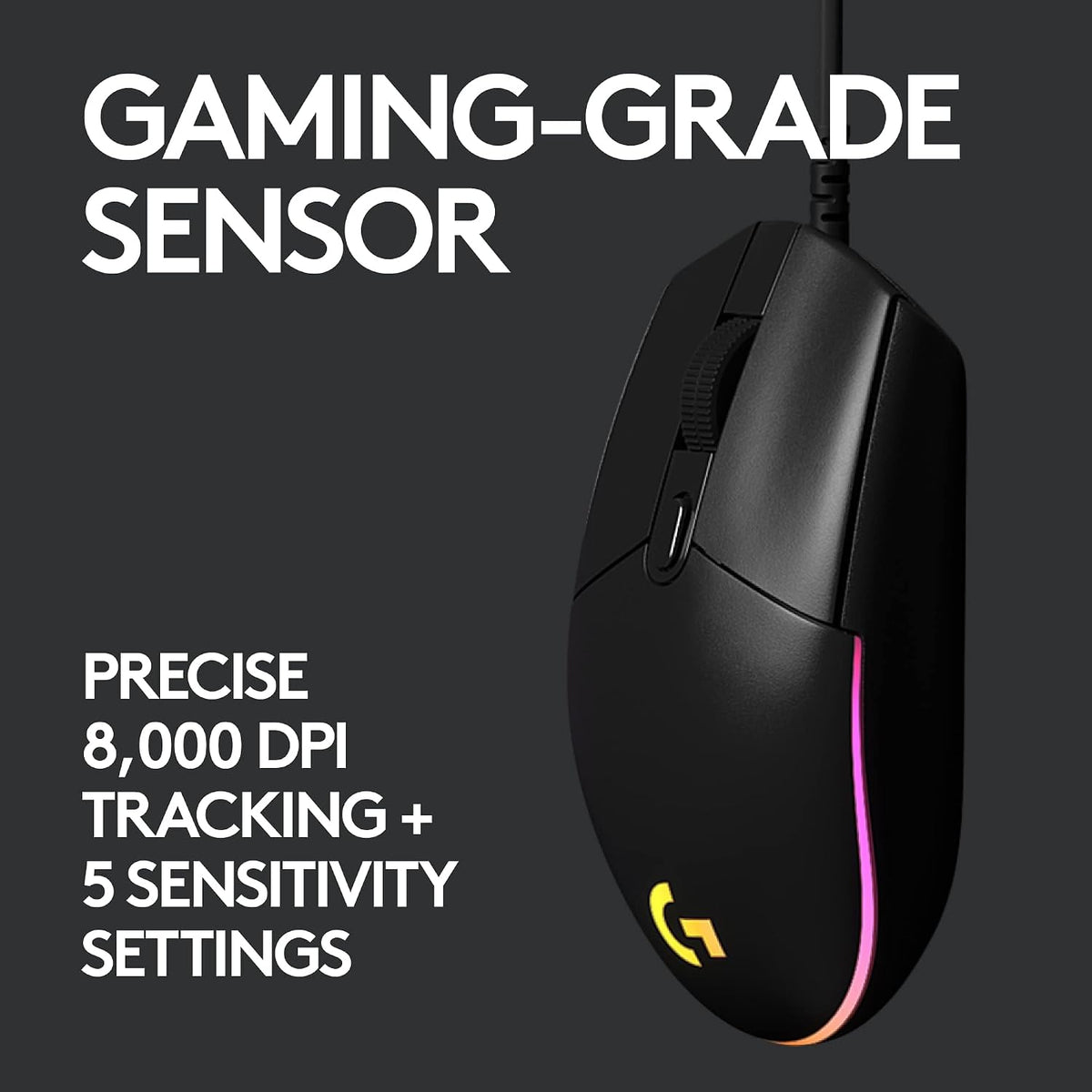 Logitech G102 Gaming Mouse — Black