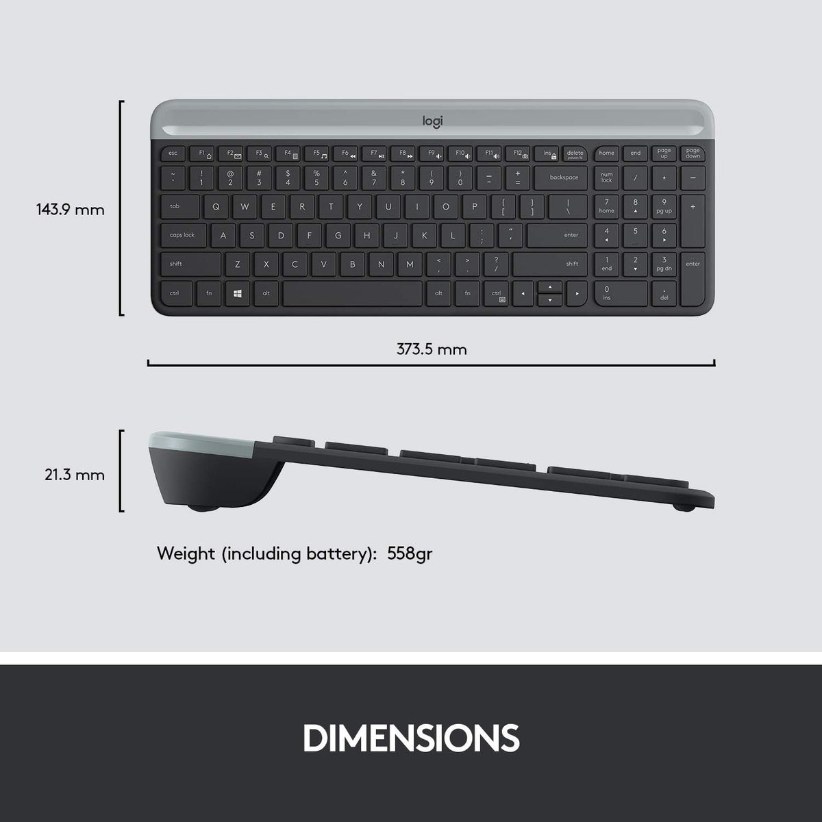 Logitech MK470 Keyboard and Mouse Combo — Graphite