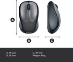 Logitech M235 Wireless Mouse — Grey