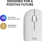 Logitech M350S Wireless Mouse — White