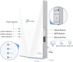 TP-Link AX1500 WiFi Extender Internet Booster(RE500X), WiFi 6 Range Extender Covers up to 1500 sq.ft and 25 Devices,Dual Band, AP Mode w/Gigabit Port, APP Setup, OneMesh Compatible