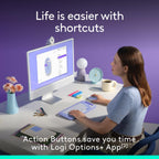 Logitech POP Mouse Wireless Mouse — Purple