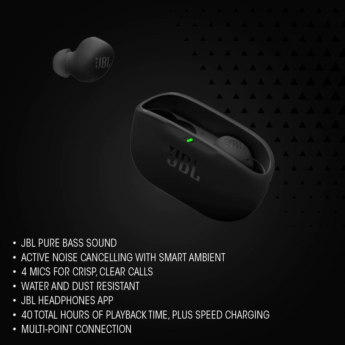 JBL Vibe Buds 2 True Wireless Earbuds — Pink