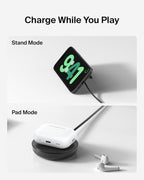 Belkin Magnetic Wireless Charging Pad 15W w/Pop-Up Stand - MagSafe-Compatible Qi2-Certified Wireless Charger for iPhone 16 Series, Samsung Galaxy S25 Series, AirPods
