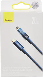 Baseus Explorer Auto Power-Off USB-C to Lightning Cable 20W — 2m — Blue