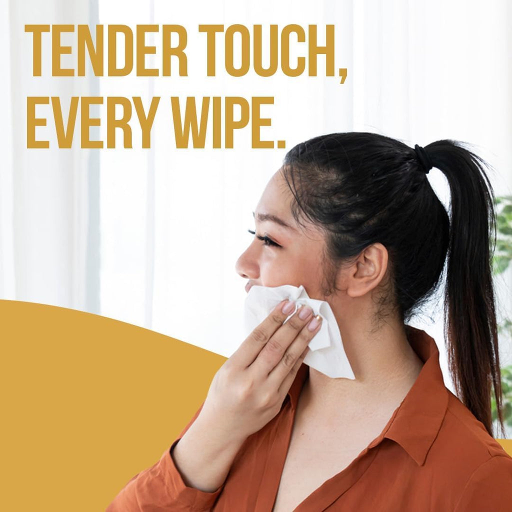 Nice Touch Facial Tissue Boxes, 1 Ply x 10 Black Tissue Saving Packs of 500 Sheets each — additional view 6