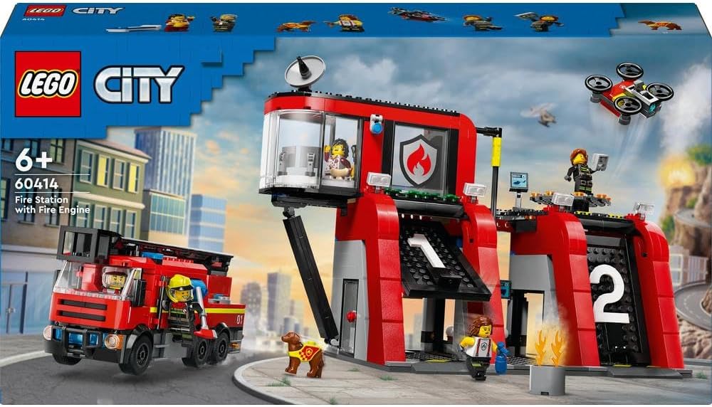 LEGO City Fire Station with Fire Engine 60414