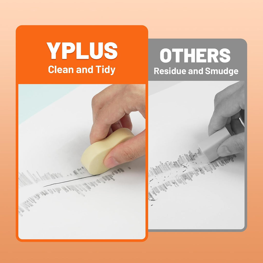 YPLUS Hi-Polymer Erasers — Pack of 6 — Small