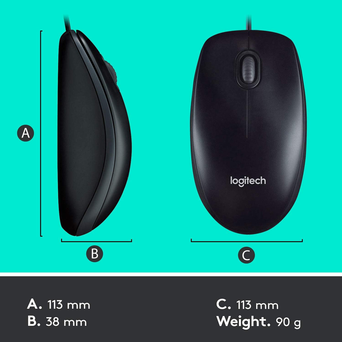 Logitech MK120 Keyboard and Mouse Combo — Black