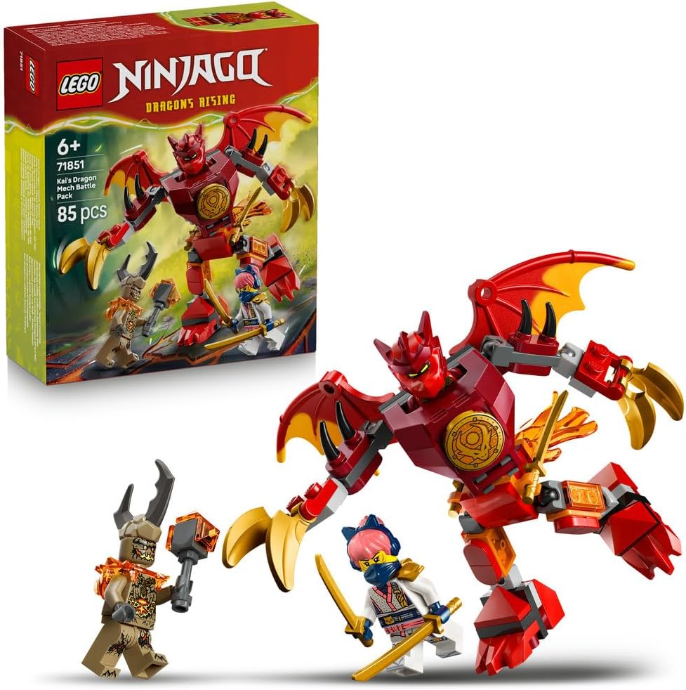 LEGO NINJAGO Kai's Dragon Mech Battle Pack 71851