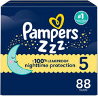 Pampers Swaddlers Overnights Diapers Size 5, 88 count - Disposable Diapers
