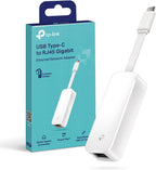 TP-Link UE300C USB C to Ethernet Adapter, USB 3.0 Type-C to RJ45 Gigabit Ethernet Network Adapter for Ultrabook, Chromebook, Laptop, Desktop, Plug & Play for Nintendo Switch, Windows 10&8.1, Linux OS