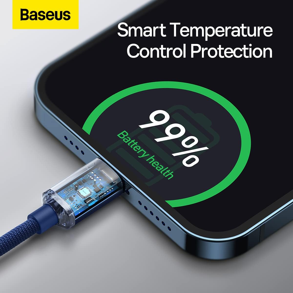 Baseus Crystal Shine USB-C to Lightning Cable 20W — 1.2m — Blue