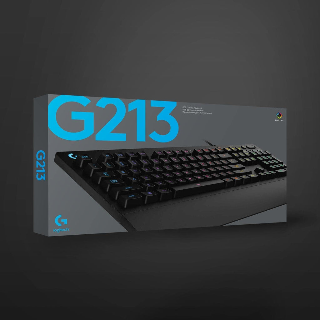 Logitech G213 Gaming Keyboard — Black
