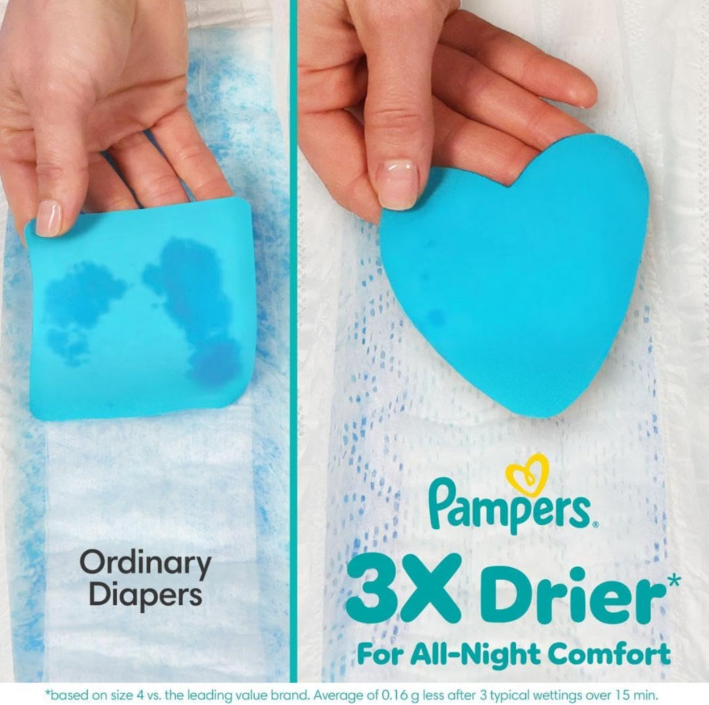 Pampers Diapers Size 3, 66 Count - Swaddlers Overnights Disposable Baby Diapers, Super Pack (Packaging May Vary)