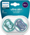 Philips Avent ULTRA AIR FREE FLOW STHR SIL 18M DECO X2 BOY