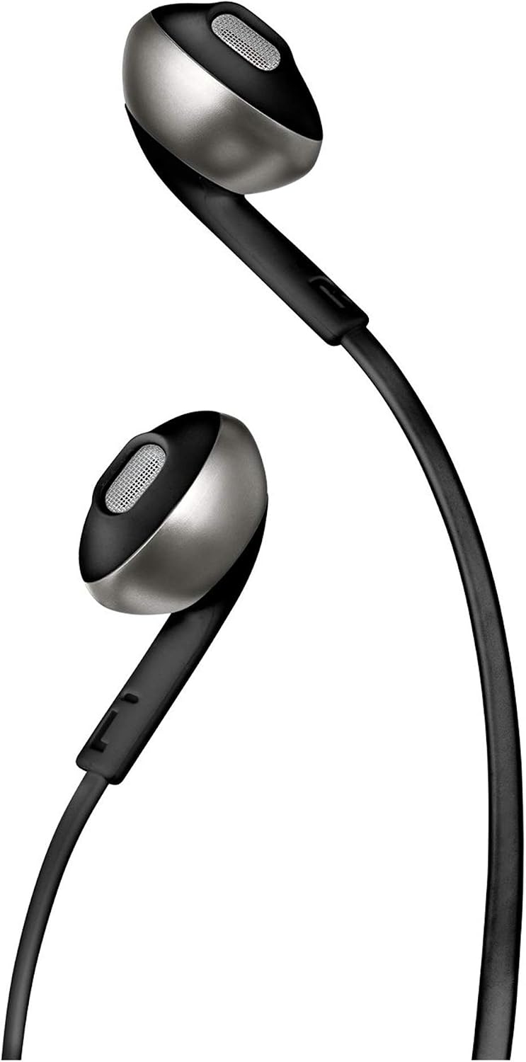 JBL T205 Wired In-Ear Headphones — Black