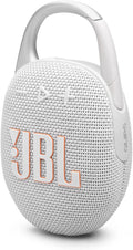 JBL Clip 5 Portable Bluetooth Speaker — White