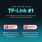 TP-Link Deco Tri Band Mesh WiFi 6 System(Deco X68) - Covers up to 5500 Sq. Ft.Whole Home Coverage, Replaces Wireless Routers and Extenders, 2-Pack