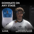 Logitech G PRO X2 SUPERSTRIKE Gaming Mouse — Black/White