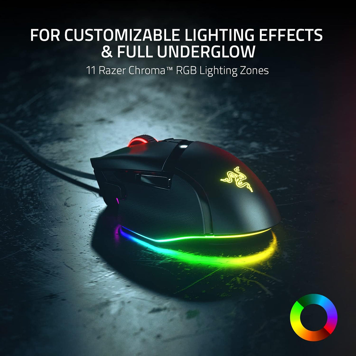 Razer Basilisk V3 Customizable Ergonomic Gaming Mouse — Black — product image 5