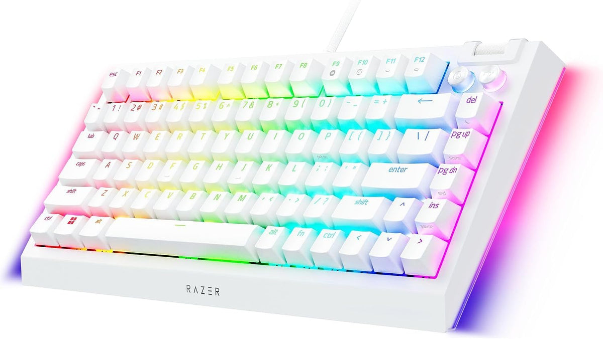 Razer BlackWidow V4 75% Mechanical Gaming Keyboard — White — product image 9