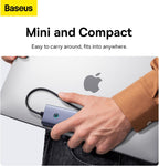 Baseus UltraJoy USB-C Hub 7-in-1 — HDMI 4K 60Hz, USB, PD, Ethernet and SD/TF — Space Grey