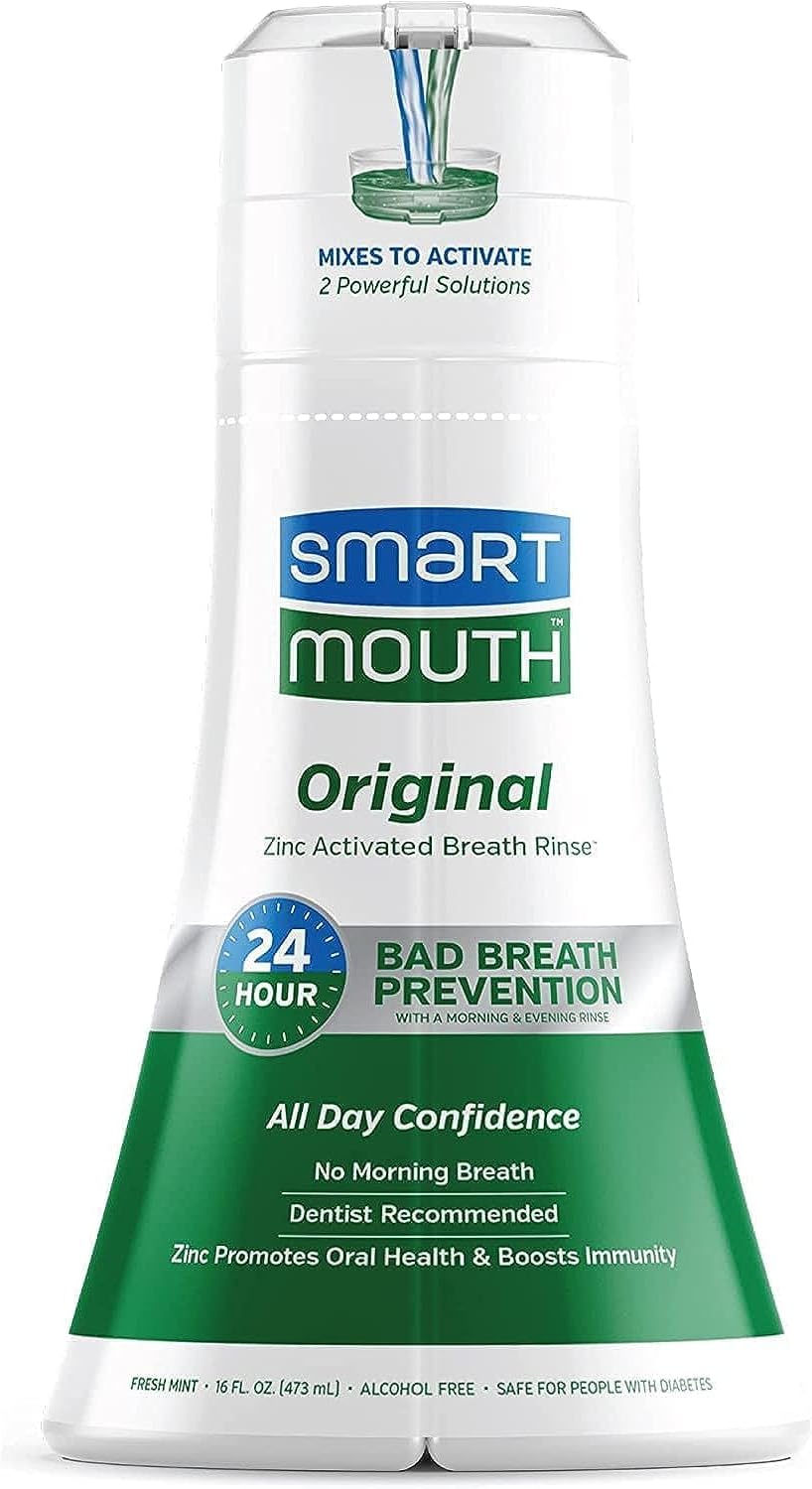 SmartMouth Original Zinc Activated Mouthwash, Fresh Mint, 16 fl oz, 2-Pack — additional product view 4