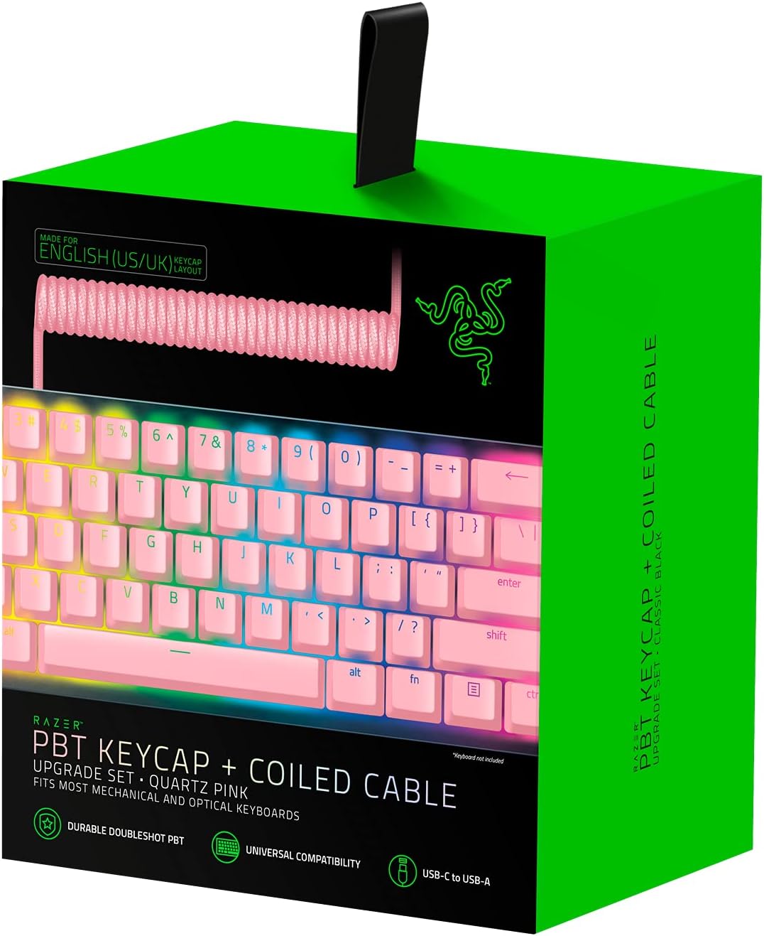 Razer Pbt Keycap Upgrade Set With Coiled Cable — Quartz — product image 4