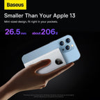 Baseus Adaman2 Digital Display Fast Charge Power Bank 10000mAh 30W(With Simple Series Charging Cable USB to Type-C 3A 0.3m) Overseas Edition (WHITE) — White