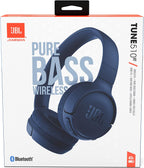 JBL Tune 510BT Wireless On-Ear Headphones — Blue