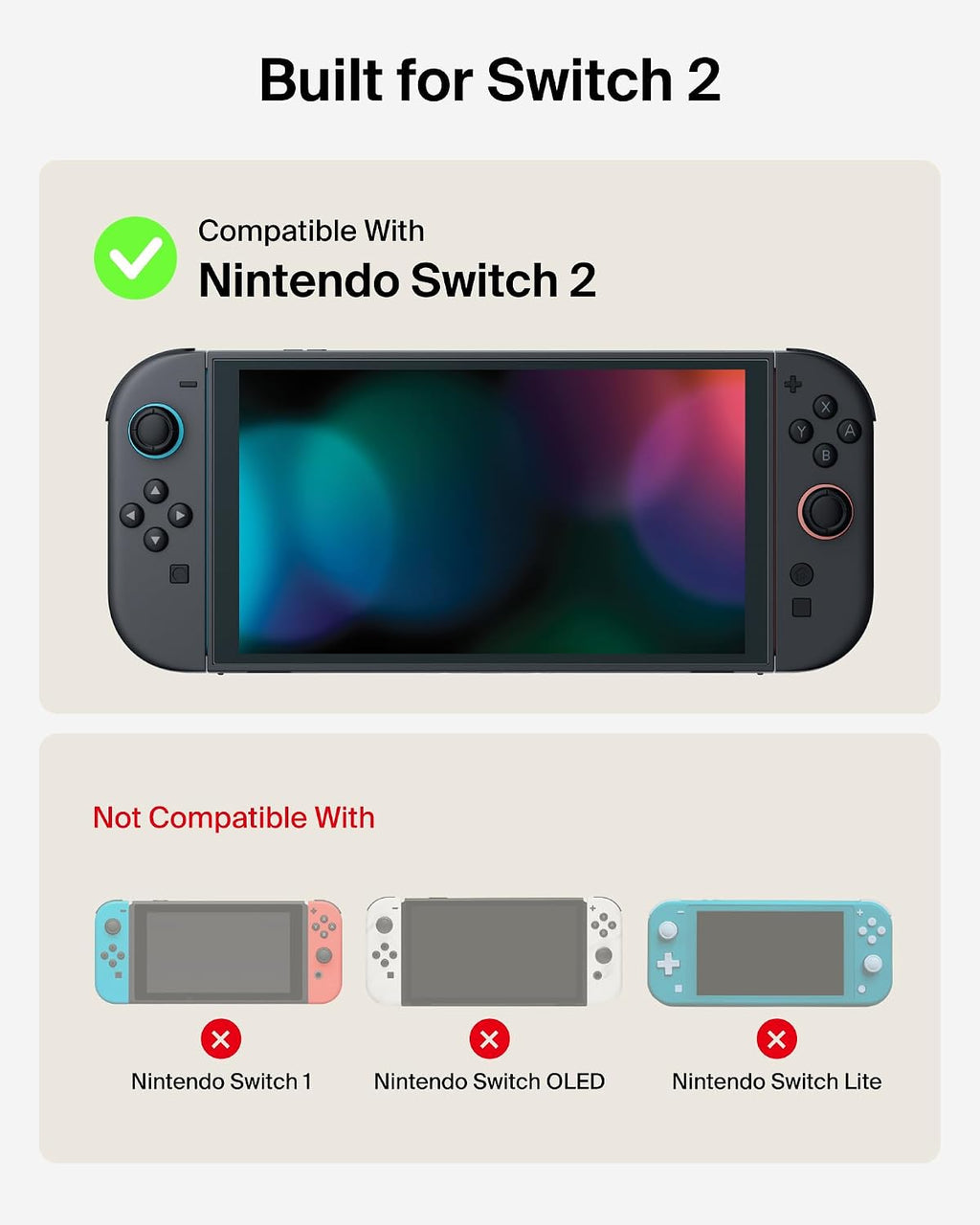 Belkin Nintendo Switch 2 Case Travel Bag w/AirTag Holder & Game Card Storage Pocket - Portable Lightweight Protective Carrying Case w/Hard Shell & Soft Interior, Gaming Travel Essentials - Sand