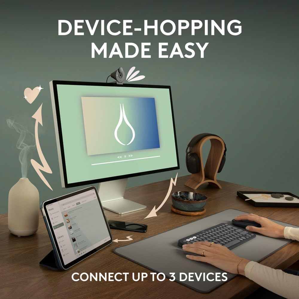 Logitech M350S Wireless Mouse — Rose