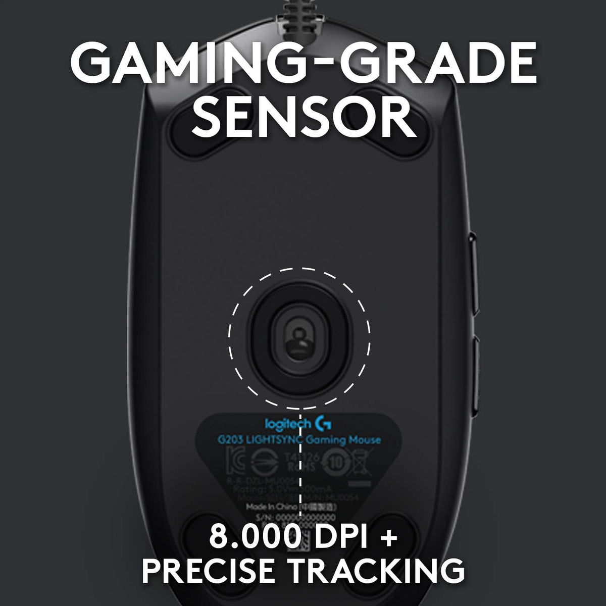 Logitech G102 LIGHTSYNC Gaming Mouse — Black