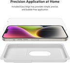 Belkin UltraGlass iPhone 14 Plus, iPhone 13 Pro Max Screen Protector, AntiMicrobial-Treated, Easy Bubble Free Application with Included Installation Guide Tray, 9H Hardness Tested, Tempered Glass