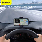 Baseus Car Phone Holder for Centre Console Dashboard, 360° Adjustable Car Phone Mount — 180°-Ultra Stable-BMP — Black