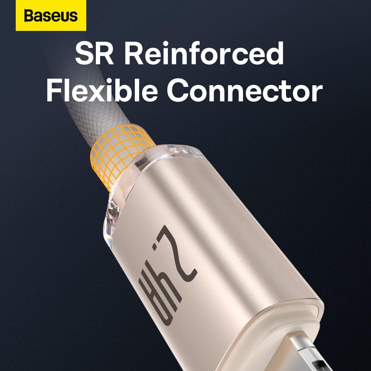 Baseus Crystal Shine USB-A to Lightning Cable 2.4A — 1.2m — Pink