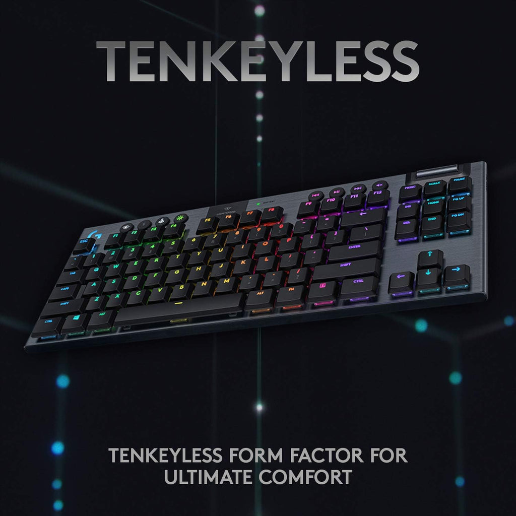 Logitech G915 TKL Wireless Gaming Keyboard — Black