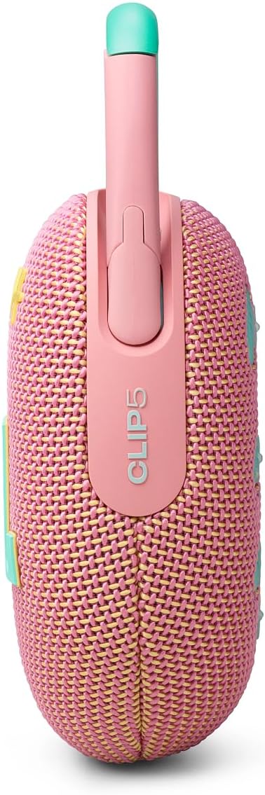 JBL Clip 5 Portable Bluetooth Speaker — Pink