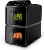 Philips Dual-Stack AirFryer XXL, 10L/2KG, 2750W, 13 Functions, 6 Presets — Black
