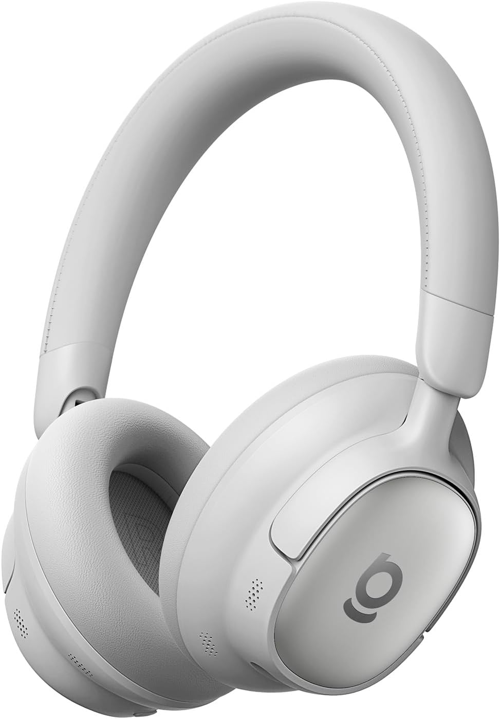 Baseus MH1 Bluetooth Headphones, -48 dB Highly Effective Noise Cancellation, Monolithic Headband Headphones with Hi-Res & LDAC, 80 Hours Playtime — Light Grey